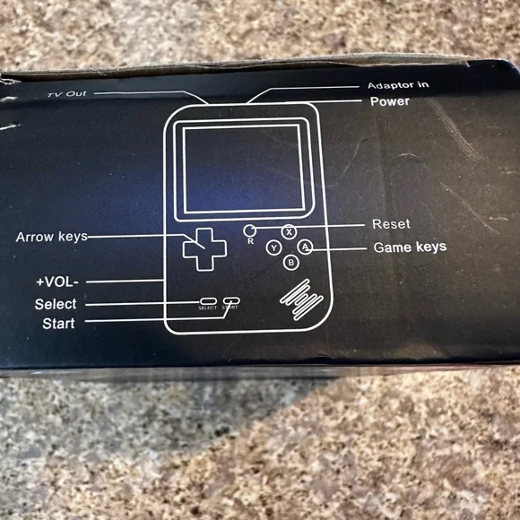 Retro Handheld Game Console - Black - Picture 4 of 5